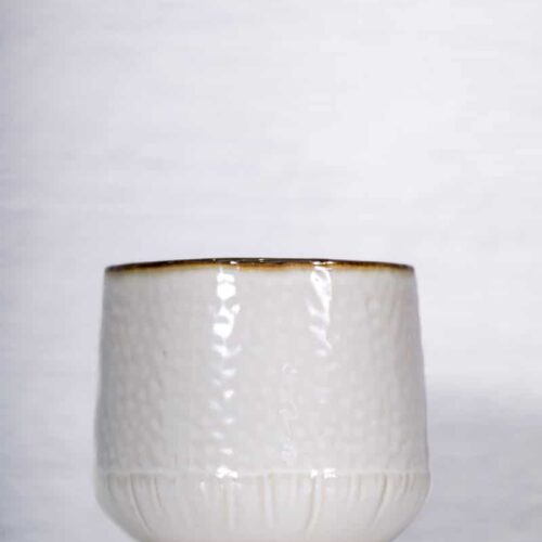 AMBER CERAMIC POT