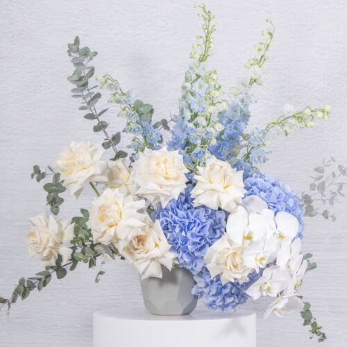 HEAVENLY HUE VASE ARRANGEMENT