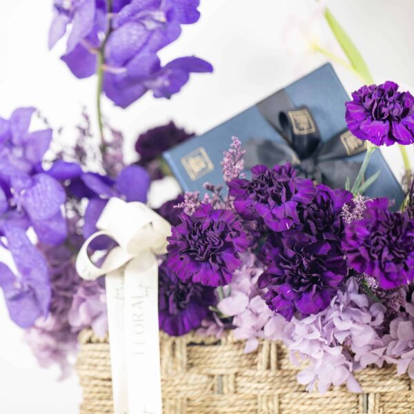 PURPLE HUES BASKET & DATES
